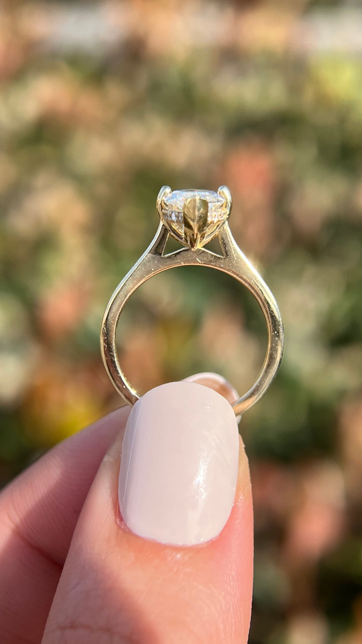 Ava 2.09ct E-VS1 Marquise Cut Lab Grown Diamond Engagement Ring 14K Gold