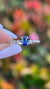 Bella 6x4mm 0.55ct Oval Blue Sapphire Spaced Diamond Ring 14K Gold DFR042