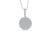 Pave Diamond Pendant 0.85 CT TW 14K White Gold DPEN001 - NorthandSouthJewelry