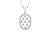 Racket Strings Diamond Pendant 0.70 CT TW 14K White Gold DPEN003 - NorthandSouthJewelry