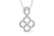 Double Infinity Diamond Pendant 0.47 CT TW 14K White Gold DPEN004 - NorthandSouthJewelry