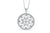 Floral Diamond Pendant 1 CT TW 14K White Gold DPEN006 - NorthandSouthJewelry