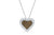 Chocolate Diamond Heart Pendant 0.80 CT TW 14K White Gold DPEN054 - NorthandSouthJewelry