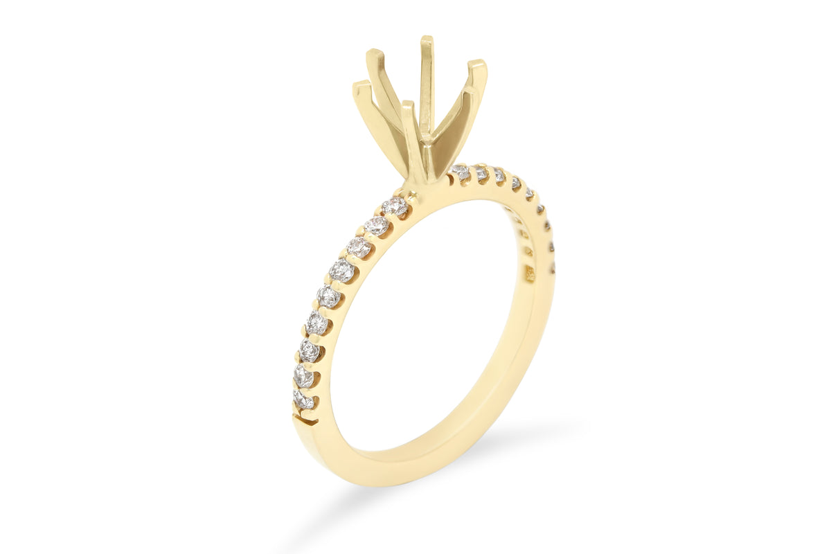 Monique Engagement Setting (Setting Only) 0.60 ct tw 14K Yellow Gold ESET001