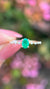 Bella 6x4mm 0.40ct Oval Emerald Spaced Diamond Ring 14K Gold DFR057