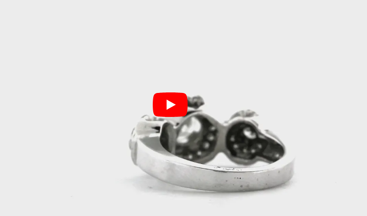 Diamond Engagement Ring 1.40 ct tw 14K White Gold DENG064 - NorthandSouthJewelry