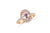 2.76 CT Oval Kunzite Diamond Ring 0.40 CT TW Diamonds 14K Rose Gold KZR001 - NorthandSouthJewelry