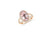 4.19 CT Oval Morganite Diamond Ring 0.68 CT TW Diamonds 14K Rose Gold MGR002 - NorthandSouthJewelry