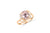 1.66 CT Oval Morganite Diamond Ring 0.09 CT TW Diamonds 14K Rose Gold MGR004 - NorthandSouthJewelry