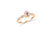0.70 CT Oval Morganite Diamond Ring 0.13 CT TW Diamonds 14K Rose Gold MGR006 - NorthandSouthJewelry