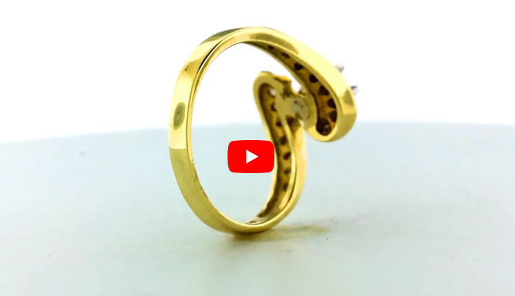 Diamond Engagement Ring 1.19 ct tw 14K Yellow Gold DENG024 - NorthandSouthJewelry