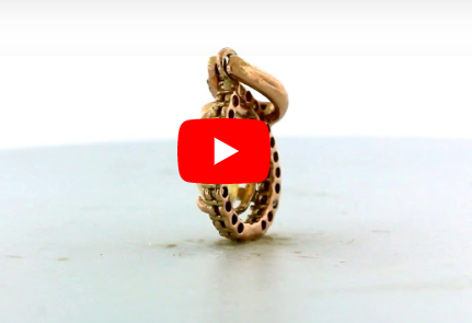 0.72 CT Pear Opal Diamond Pendant 0.25 CT TW 14K Rose Gold OPEN001 - NorthandSouthJewelry