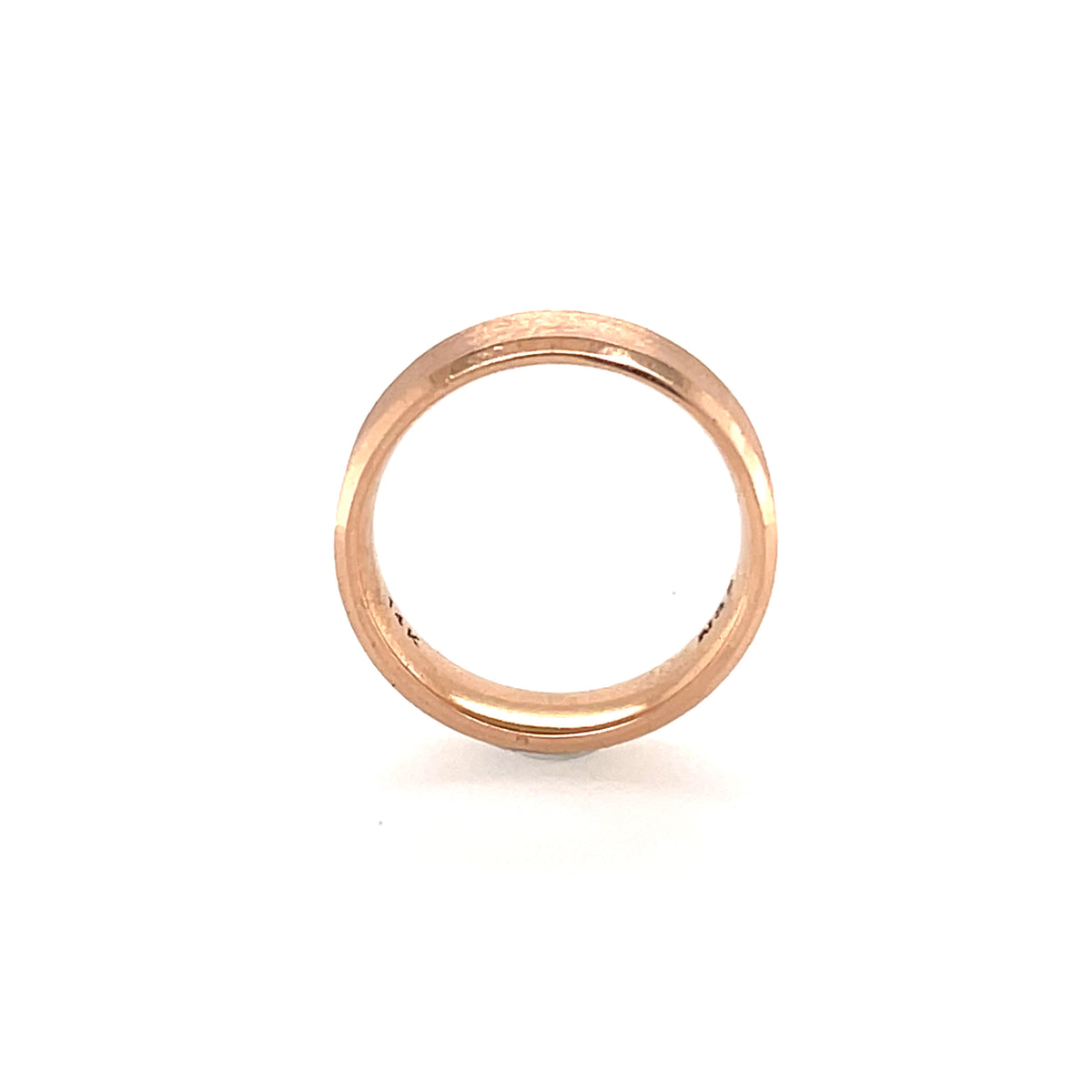 Men&#39;s Comfort Fit 7mm Brushed 14K Solid Gold Wedding Band MR006