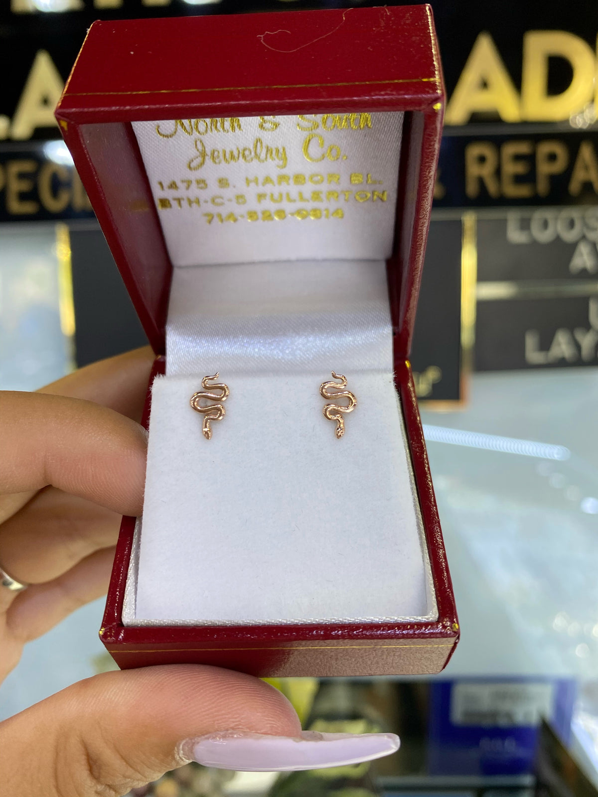 Bff Snake Studs 14k Gold