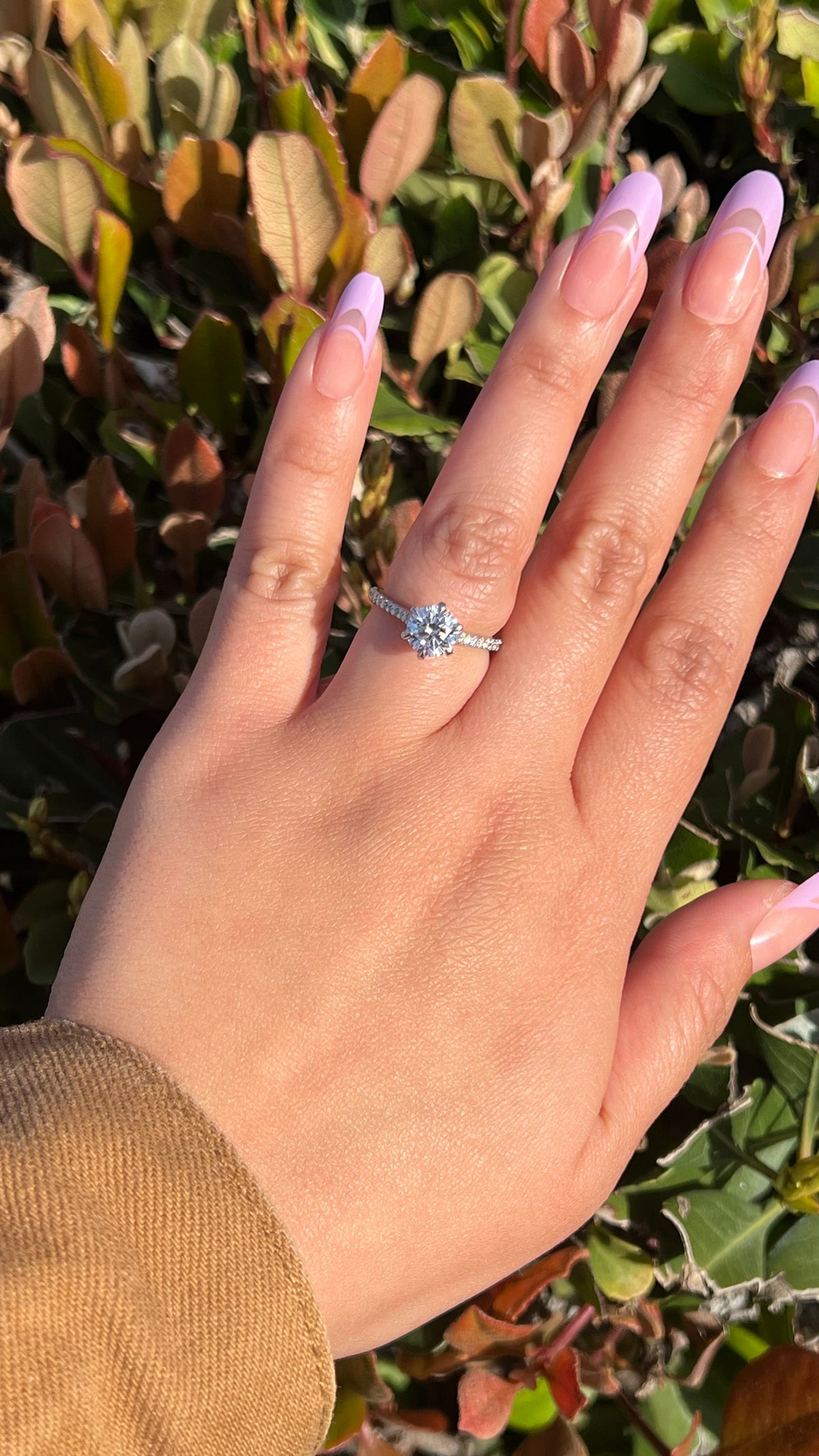 Jodi 1.35ct E-SI1 Round Cut Lab Grown Diamond Engagement Ring 14K Gold